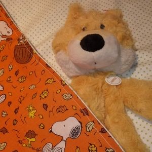 Peanuts Snoopy & Charlie Brown Fall Baby Blanket